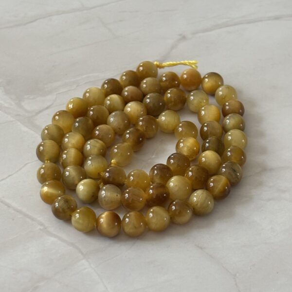 œil de tigre doré perles 6 mm pour bracelet artisanal
