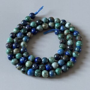 Perles chrysocolle 5 mm pour bracelets et bijoux artisanaux
