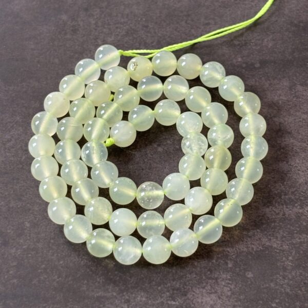 Perles gemmes 6 mm serpentine bowenite bijoux lithothérapie