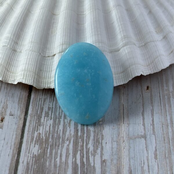 cabochon pierre naturelle hemimorphite bleue