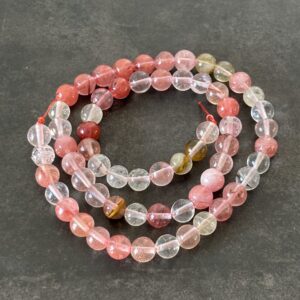 Tourmaline melon d’eau naturelle, pierres fines multicolores