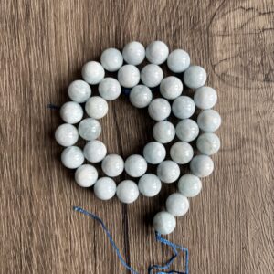 Aigue marine naturelle perles 10 mm