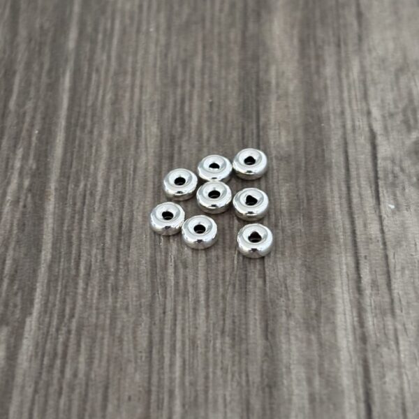 Rondelles argent - 5*3mm