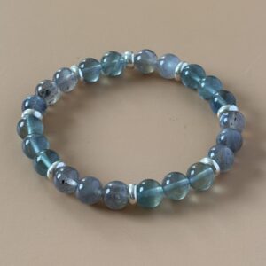 Bijou Verseau en fluorite bleue et labradorite – équilibre et créativité