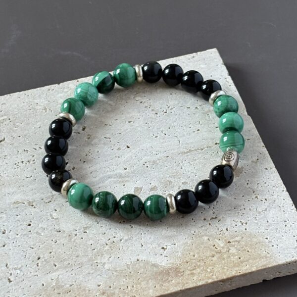 bracelet lithothérapie fait main scorpion protection énergie