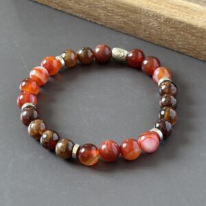 bracelet cornaline grenat hessonite signe belier