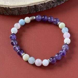bracelet zodiaque poisson améthyste beryl