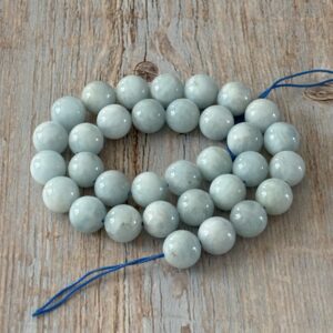 Perles aigue-marine 10 mm calme et sérénité