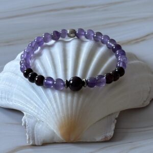 Bracelet sagittaire améthyste sérénité et méditation