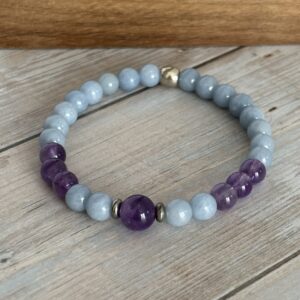Bracelet verseau angélite sérénité et communication