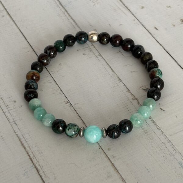Bracelet vierge amazonite harmonie et sérénité