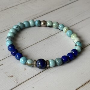 Bracelet astrologique signe Balance pierres naturelles