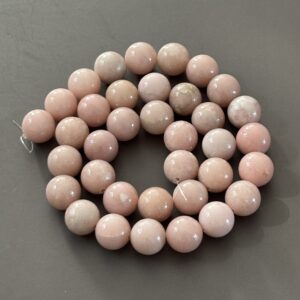 perles rondes 10 mm opale rose pierre semi précieuse pour DIY et bijoux énergétiques