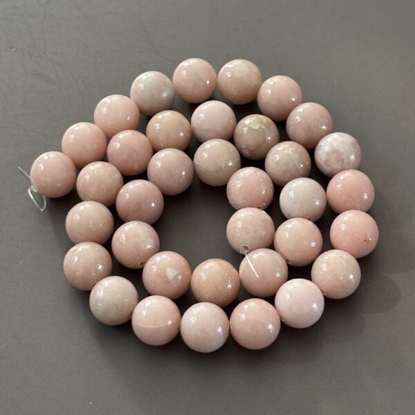 perles rondes 10 mm opale rose pierre semi précieuse pour DIY et bijoux énergétiques