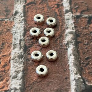 rondelles argent 925 lisses – symbole de clarté, pureté et fluidité énergétique