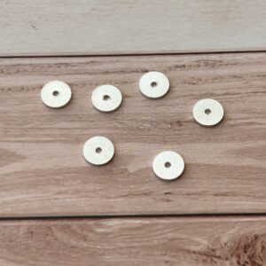 rondelle disque plat argent 925 – perle intercalaire pour bijoux artisanaux