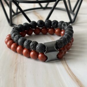 Bracelet fait main double tour avec perles personnalisables