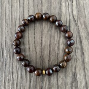 Œil de fer bracelet pierre naturelle