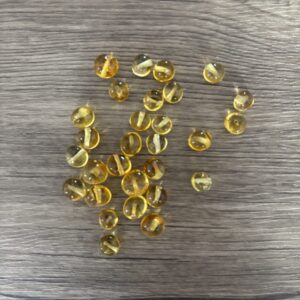 perles 6 mm ambre jaune qualité extra