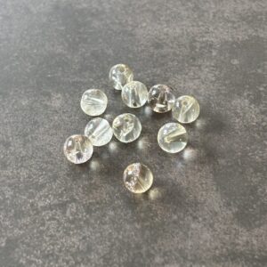 Perles de topaze citron naturelles, pierre jaune lumineuse