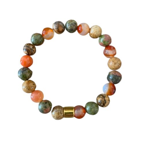 bracelet sommeil en lépidolite howlite et hématite pour apaiser le mental et favoriser un sommeil réparateur