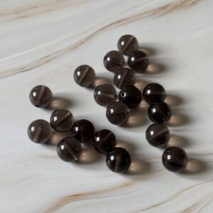 Perles quartz fumé naturel 10 mm
