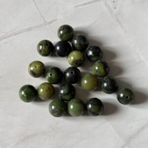 Perles jade néphrite naturel 10 mm