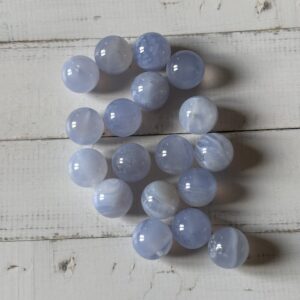 Calcédoine naturelle en perles rondes 10 mm pour bijoux