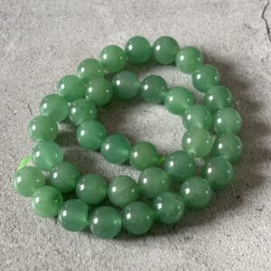 Aventurine verte naturelle 10 mm en perles rondes pour bracelets et colliers