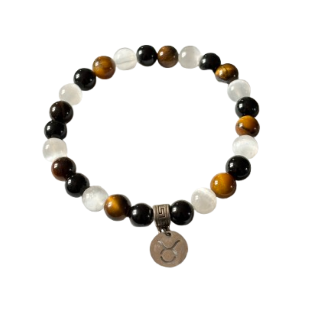 Bracelet Taureau pierres naturelles bienfaits ancrage stabilité confiance
