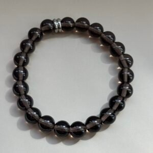 bracelet obsidienne larme d apache 8 mm pierre naturelle noire bijou ancrage protection