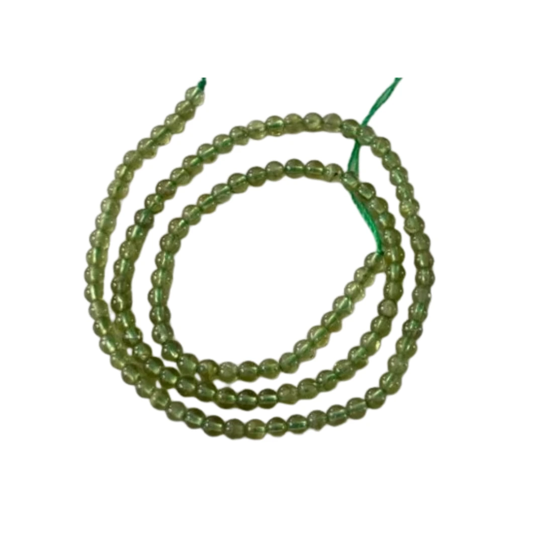 Perles de Péridot naturelles pour création de bijoux – Perles vertes en pierre naturelle de qualité pour bracelets, colliers et créations artisanales.