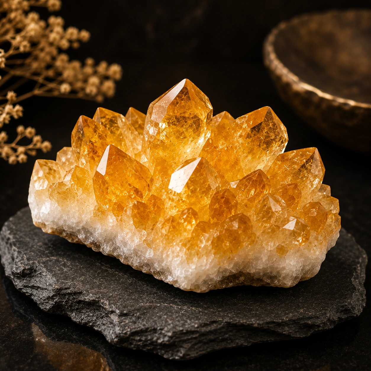 CITRINE - GUIDE Citrine naturelle jaune doré – bienfaits de la citrine, abondance, confiance en soi et énergie positive