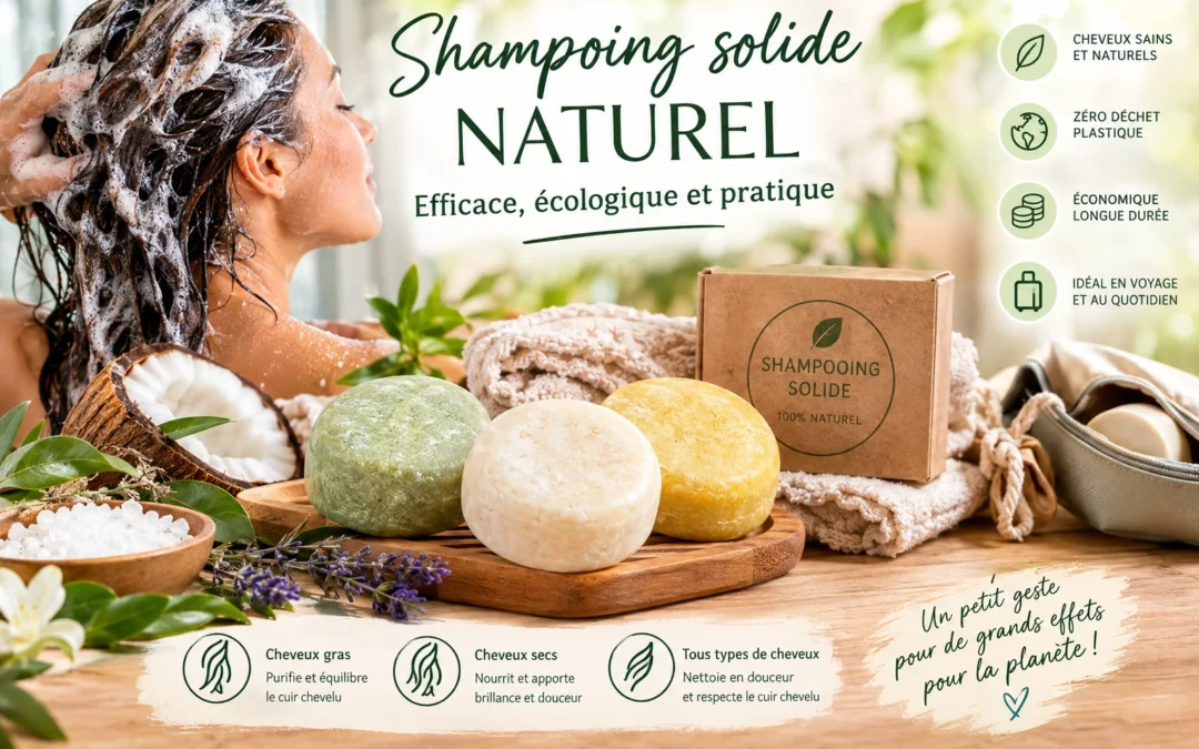 Shampoing solide naturel : efficace, écologique et pratique