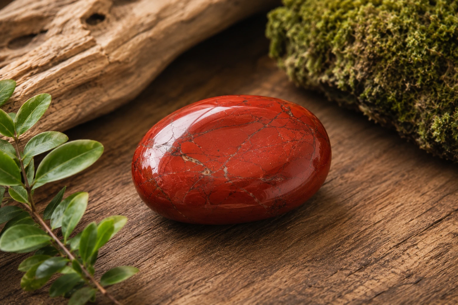 Jaspe rouge naturel – pierre rouge aux nuances profondes