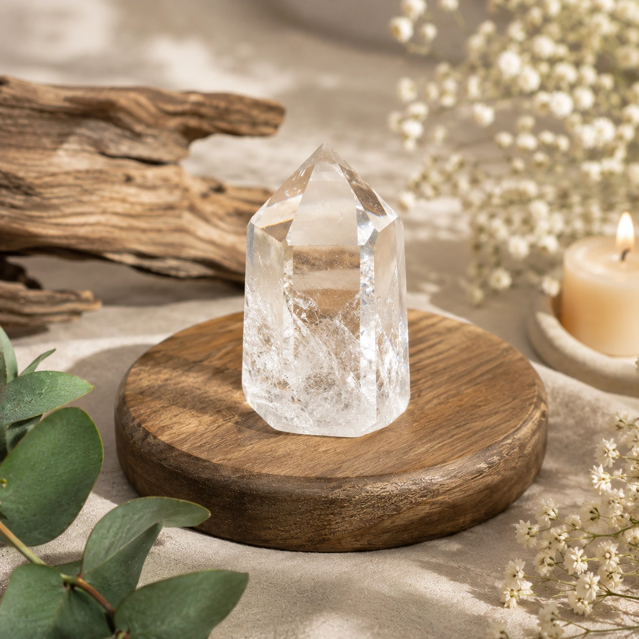 Quartz naturel transparent et cristallin – guide des pierres
