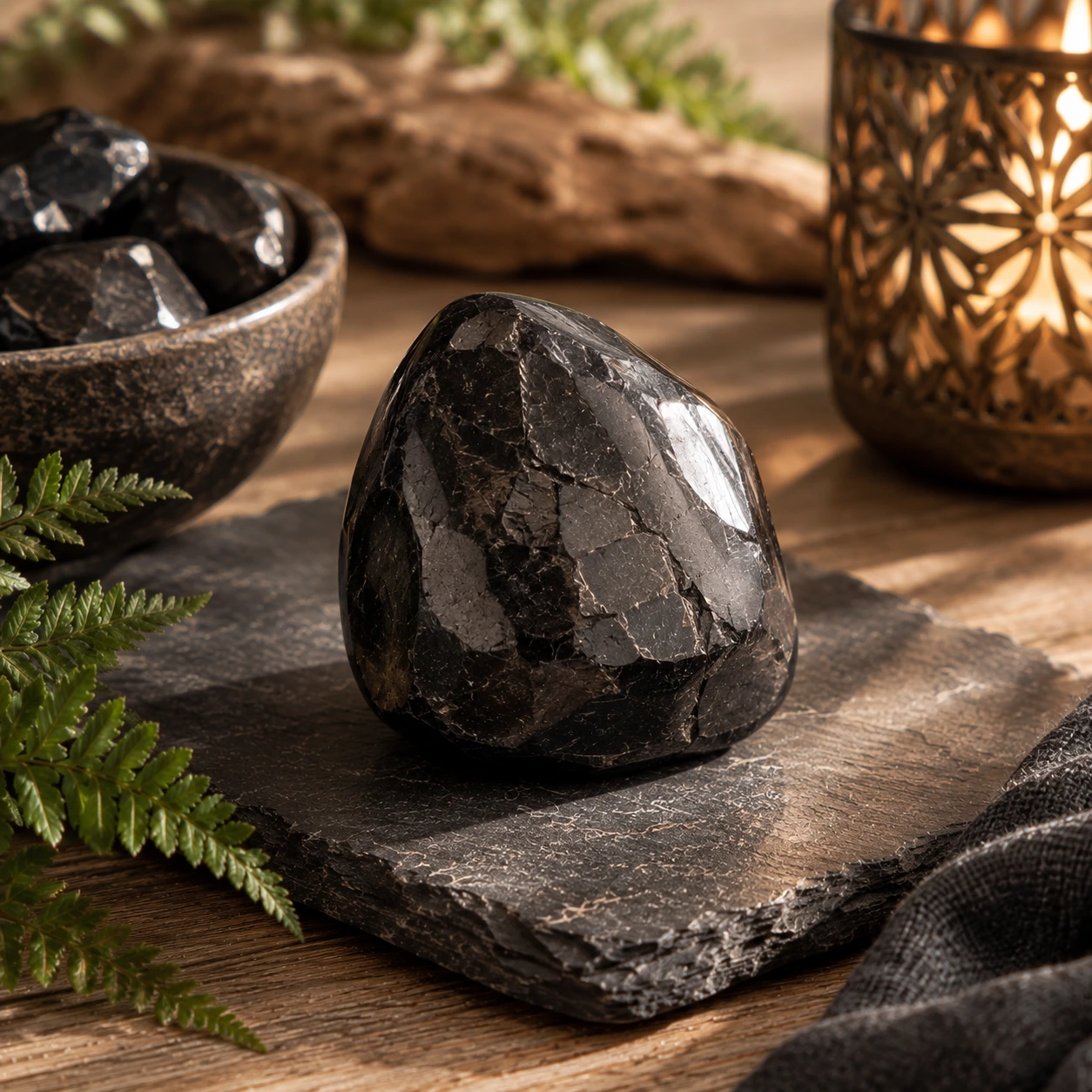 Shungite pierre naturelle noire – Guide des pierres et propriétés