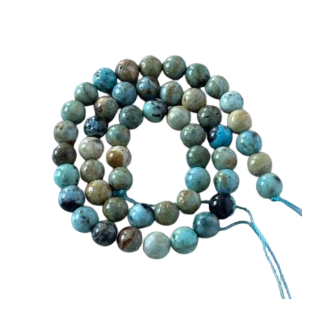 Perles d’opale bleue naturelles pour création de bijoux